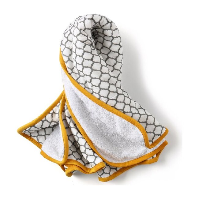 Block-Printed Terry Towel, Erawan