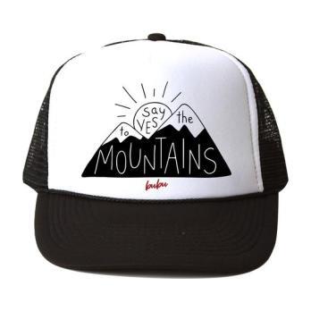 Say Yes To The Mountains Hat, Black