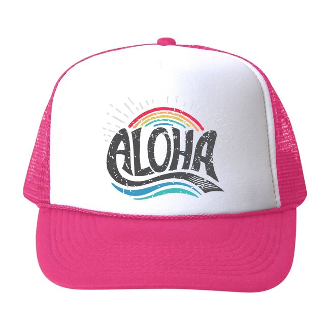 Aloha Rainbow Hat, Pink