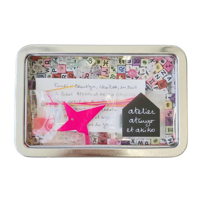 DIY Accessories Set Amulet Necklace, Fluo Pink