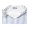 Linen Pouch, Pale Blue Gingham - Bags - 2