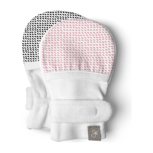 Baby Mitts, Drops Pink