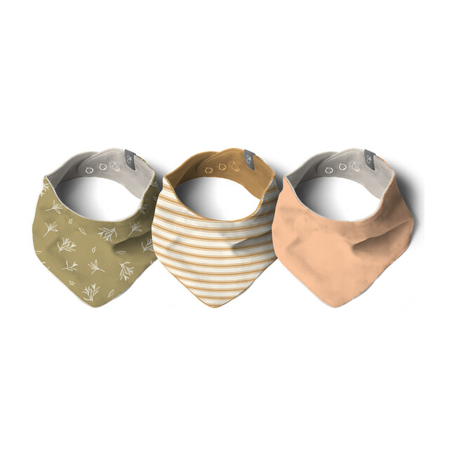 3pk Bandana Bib, Meadow