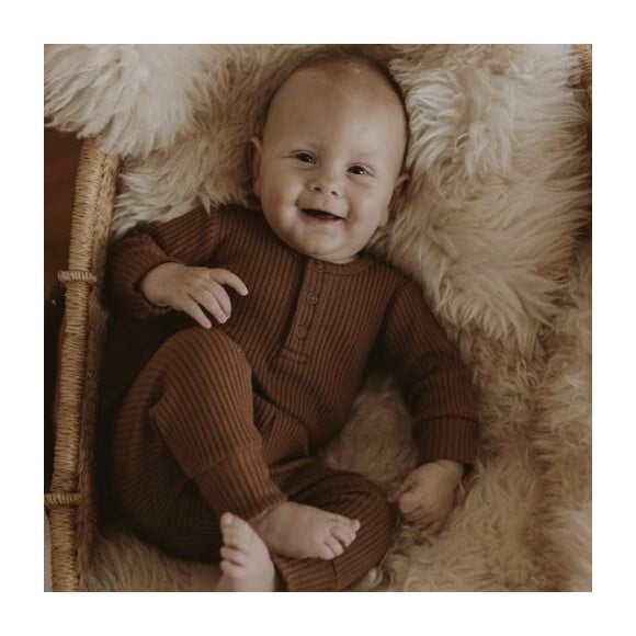 The Ribbed Pajama, Walnut