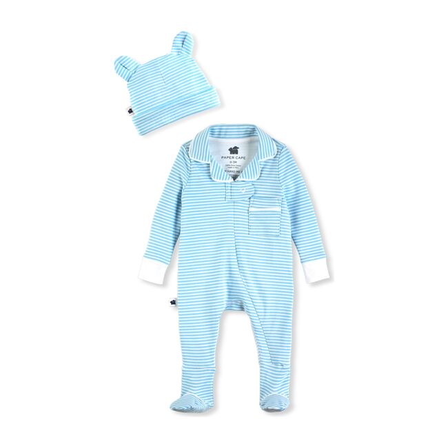 Bedtime Bundle, Blue Stripe