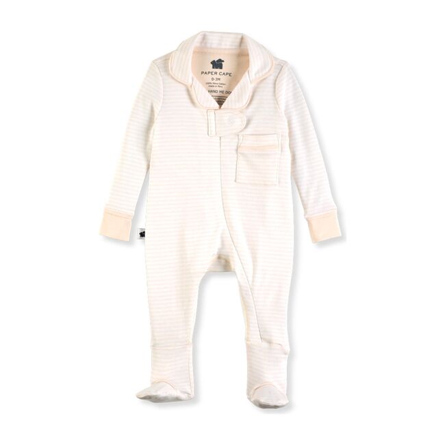 Classic Pajama Footie, Pink Stripe