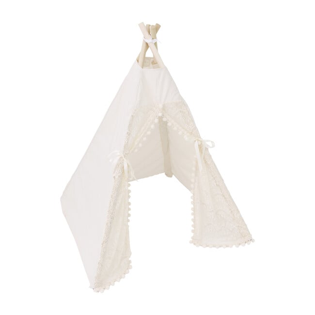 Itty Bitty Lace Play Tent, Cream