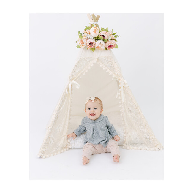 Itty Bitty Lace Play Tent, Cream