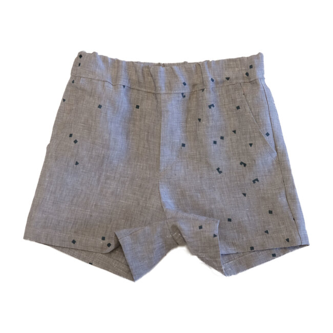 Easy Shorts Logo Print, Beige