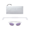 Polarized Sunglasses, White with Purple - Sunglasses - 3
