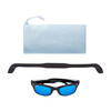 Polarized Sunglasses, Black with Ocean Blue - Sunglasses - 3