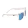 Polarized Sunglasses, White with Sky Blue - Sunglasses - 3