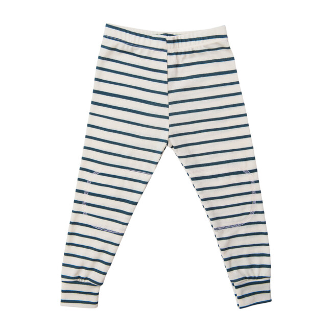Merino Wool Long Johns, Baltic Stripe