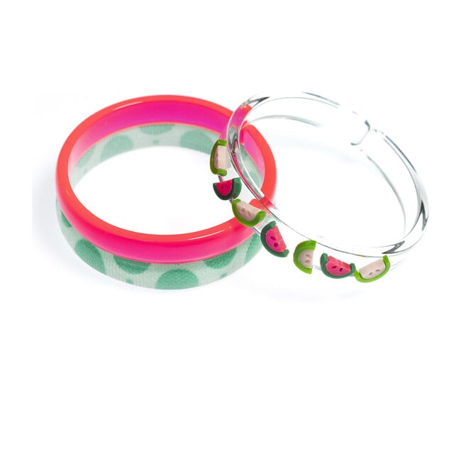 Multi Watermelon Pink Green Bangles - Bracelets - 1