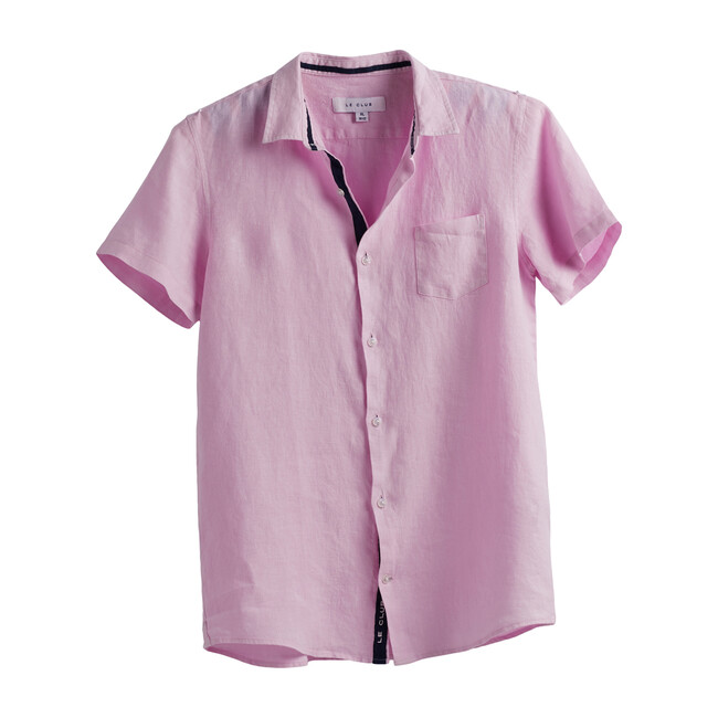 Peter Boys Linen Shirt, Pink