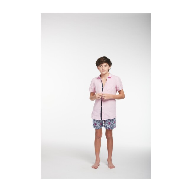 Peter Boys Linen Shirt, Pink