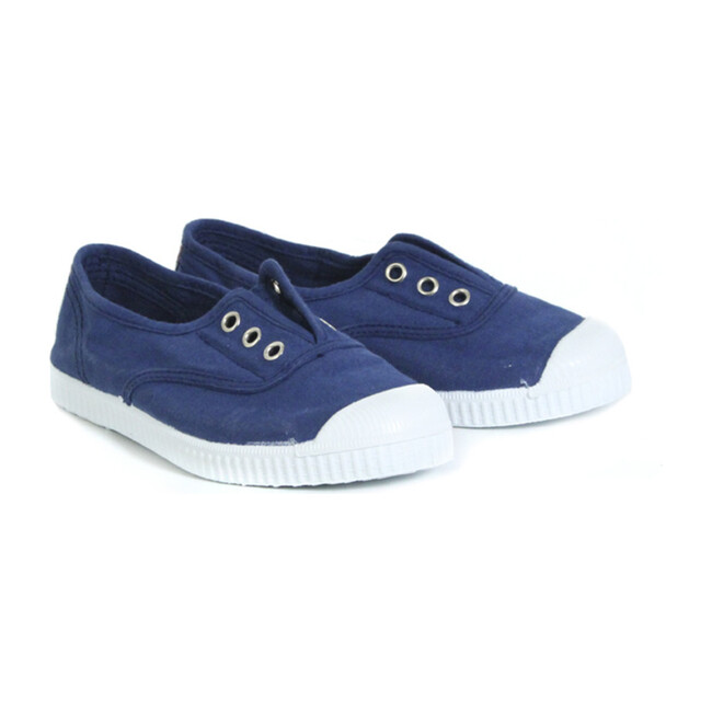 Navy Elastic Sneakers
