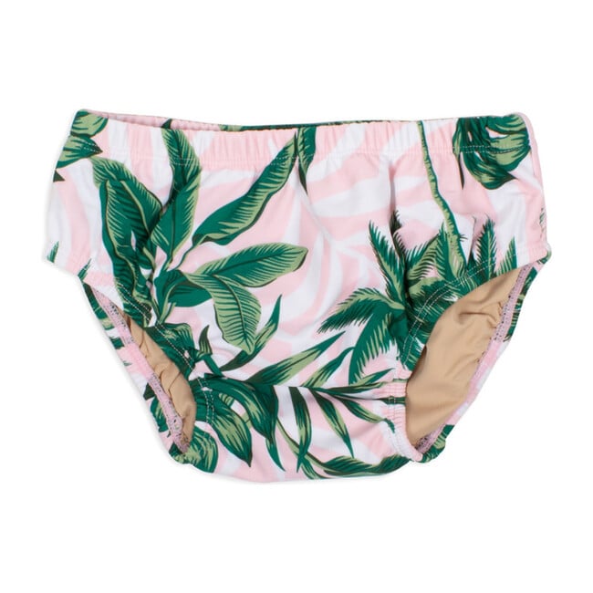 Diaper Cover, Pink Palm