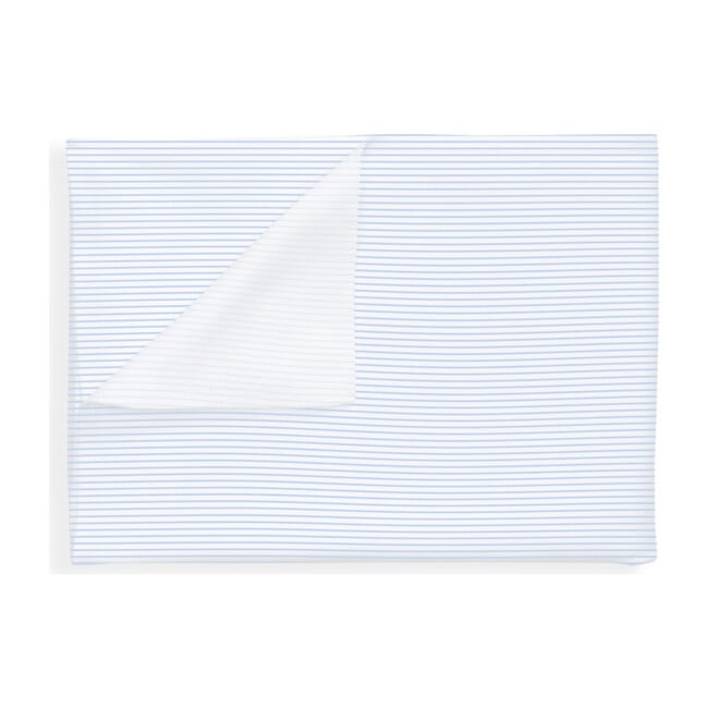 Organic Baby Blanket, Blue Stripe
