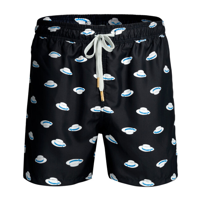 Men's Swim Trunks, Black Portofino
