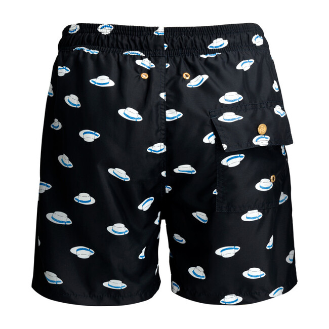 Men's Swim Trunks, Black Portofino