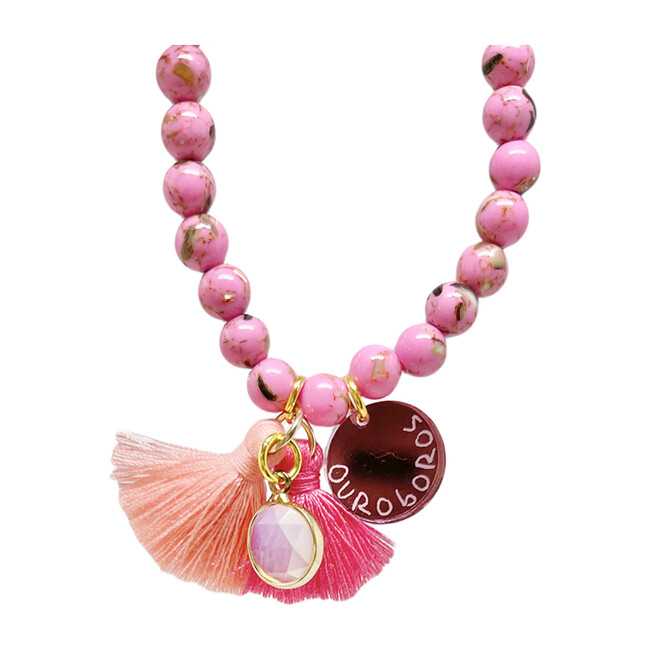 Ouroboros Bracelet, Pink - Bracelets - 1