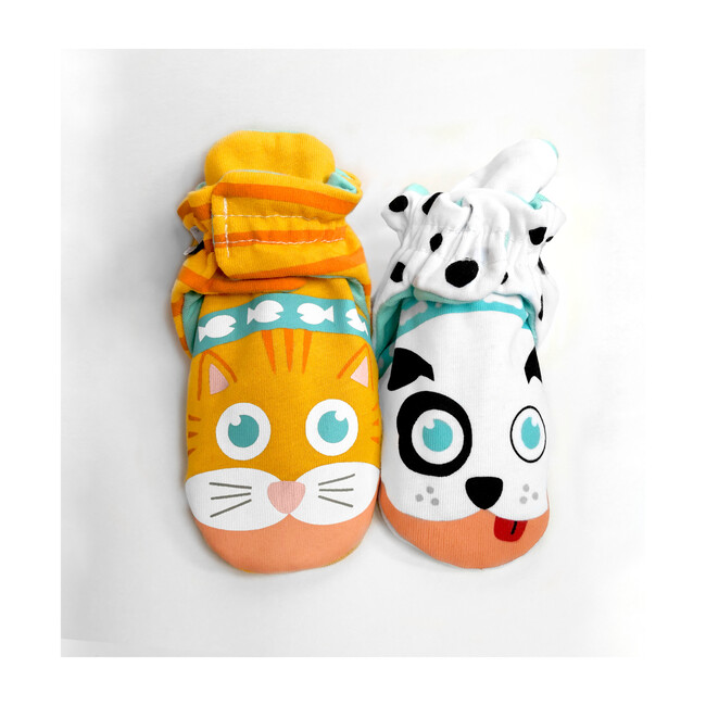 Kitten & Puppy, Mismatched Baby Booties