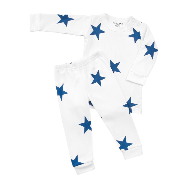 Bold Blue Star Two Piece Pajama