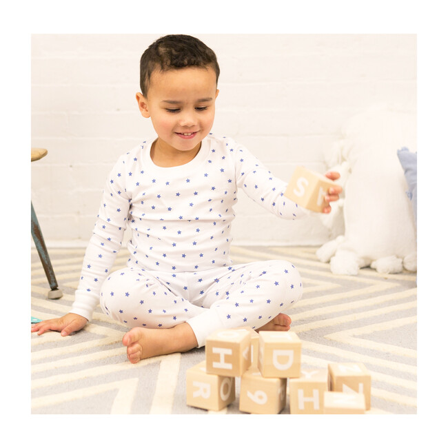 Mini Blue Star Two Piece Pajama