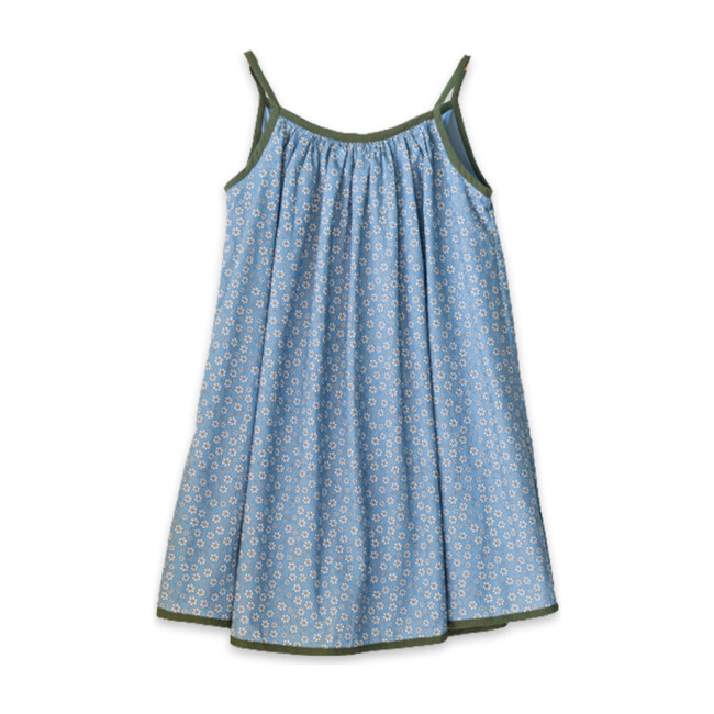 Isla Dress, Blue Fowers