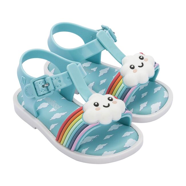 Mini Mar Sandal Sunny Day BB, White/Blue