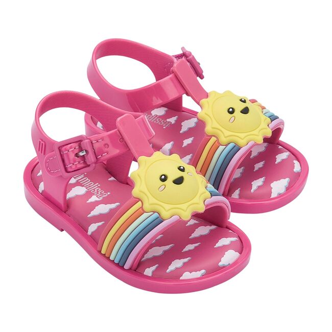 Mini Mar Sandal Sunny Day BB, Pink/Pink/Yellow