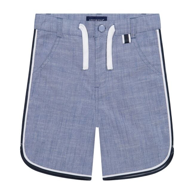 Piped Shorts, Blue