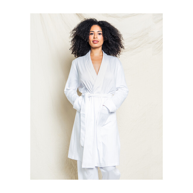 Women's Luxe Pima Cotton Robe, White