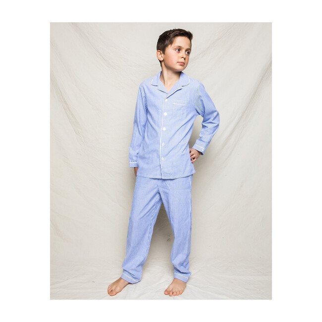 Blue Seersucker Pajamas