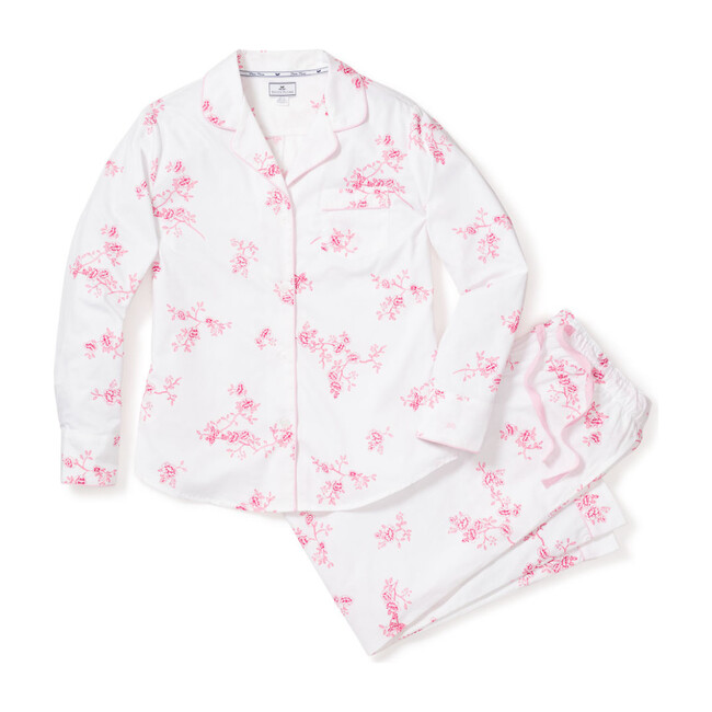 Women's Floral Pajama Set, English Rose - Petite Plume Mommy & Me Shop ...