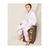 White Robe, Garnet Red Piping - Robes - 2