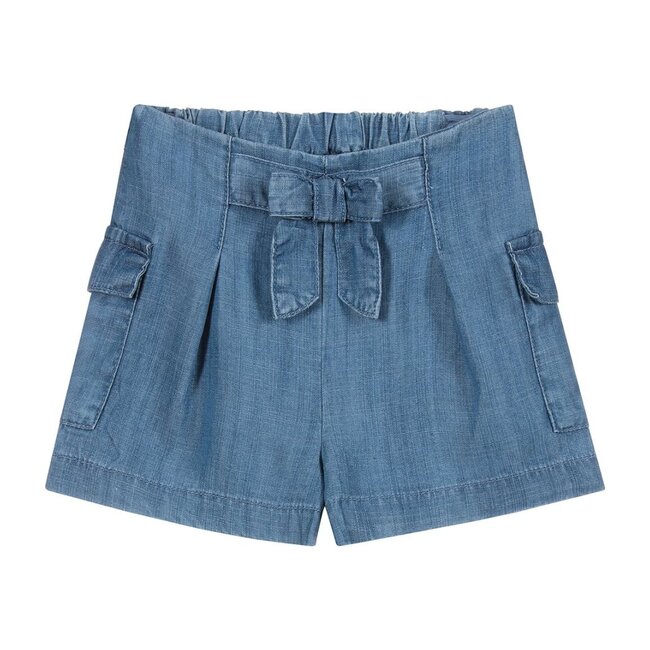 Chambray Shorts, Blue