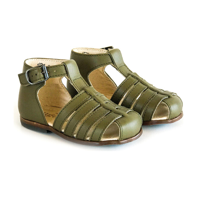 Jules T-Strap Sandal, Kaki