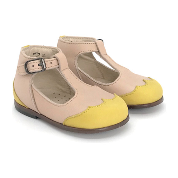 Dione T-Strap, Nude with Tournesol