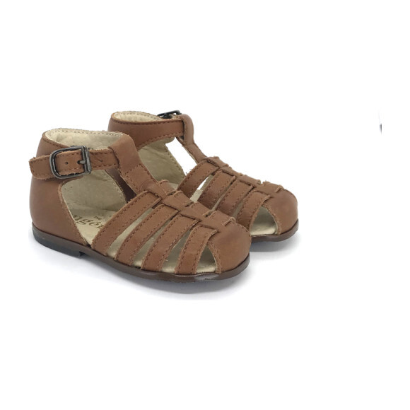 Jules T-Strap Sandal, Cognac