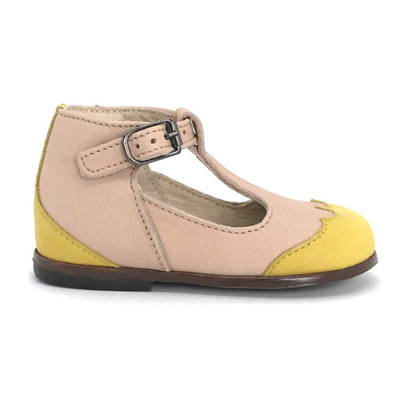 Dione T-Strap, Nude with Tournesol