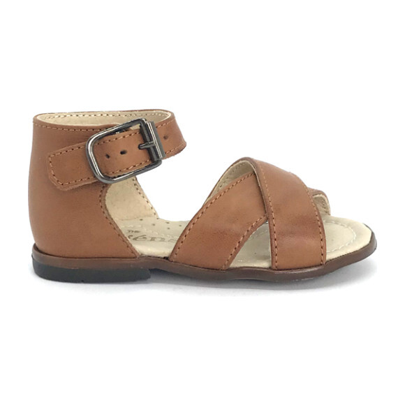 Athina Ankle Strap Sandal, Cognac
