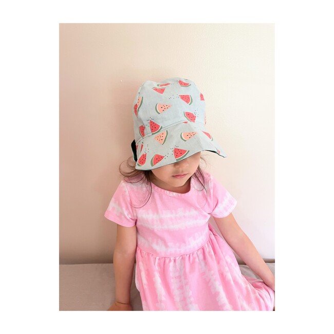Sun Bonnet, Watermelons on Aqua