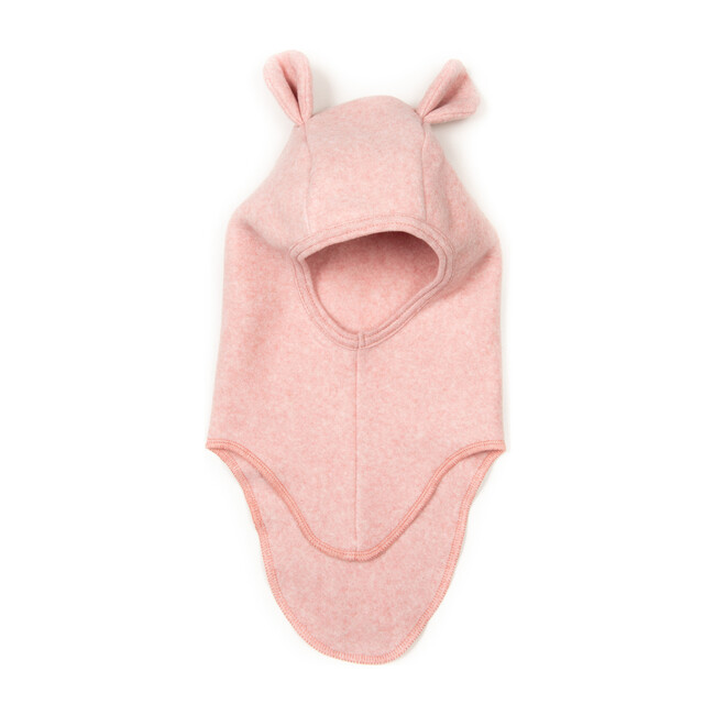 Cotton Fleece Teddy Balaclava, Dusty Rose