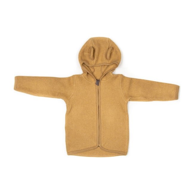 Cotton Fleece Jacket w/ears, Ochre
