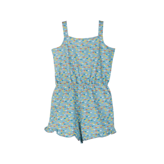 Lauren Jersey Romper, Ocean Waves