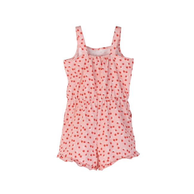 Lauren Jersey Romper, Pink Poppies