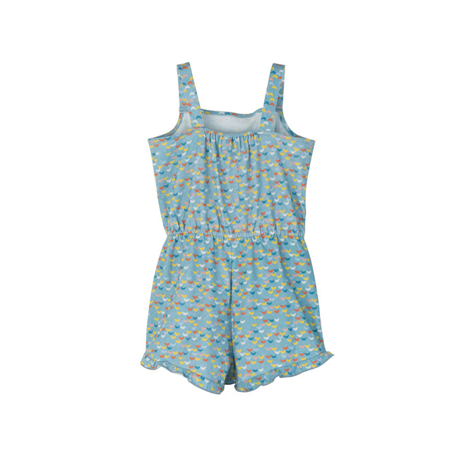 Lauren Jersey Romper, Ocean Waves