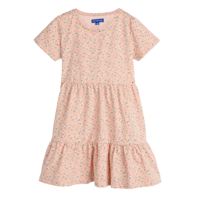 Pauline Dress, Pink Ditsy Flower